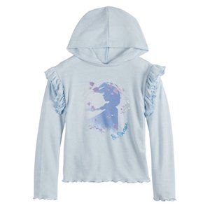 Disney's D-Signed Frozen 2 Girl's Ruffle Hoodie